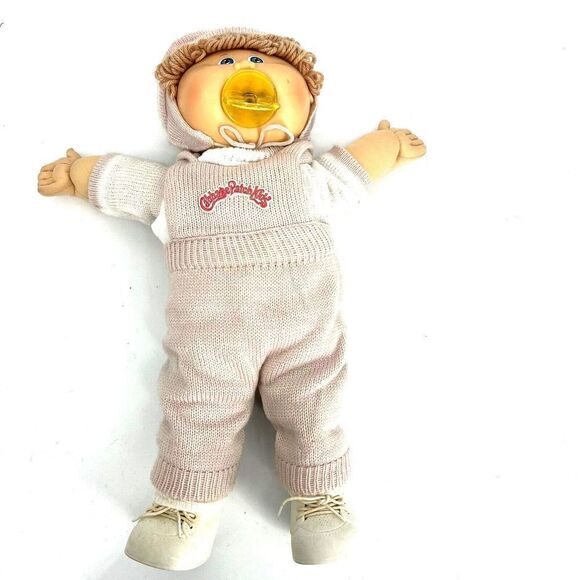 Vintage 1985 Appalachian Coleco Cabbage Patch Kids Baby Pacifier Outfit Diaper - Picture 1 of 11